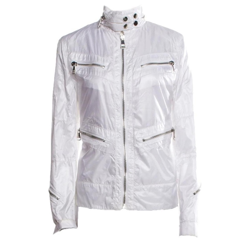 Dolce & Gabbana 2000s Multi Zipped White Nylon Jacket